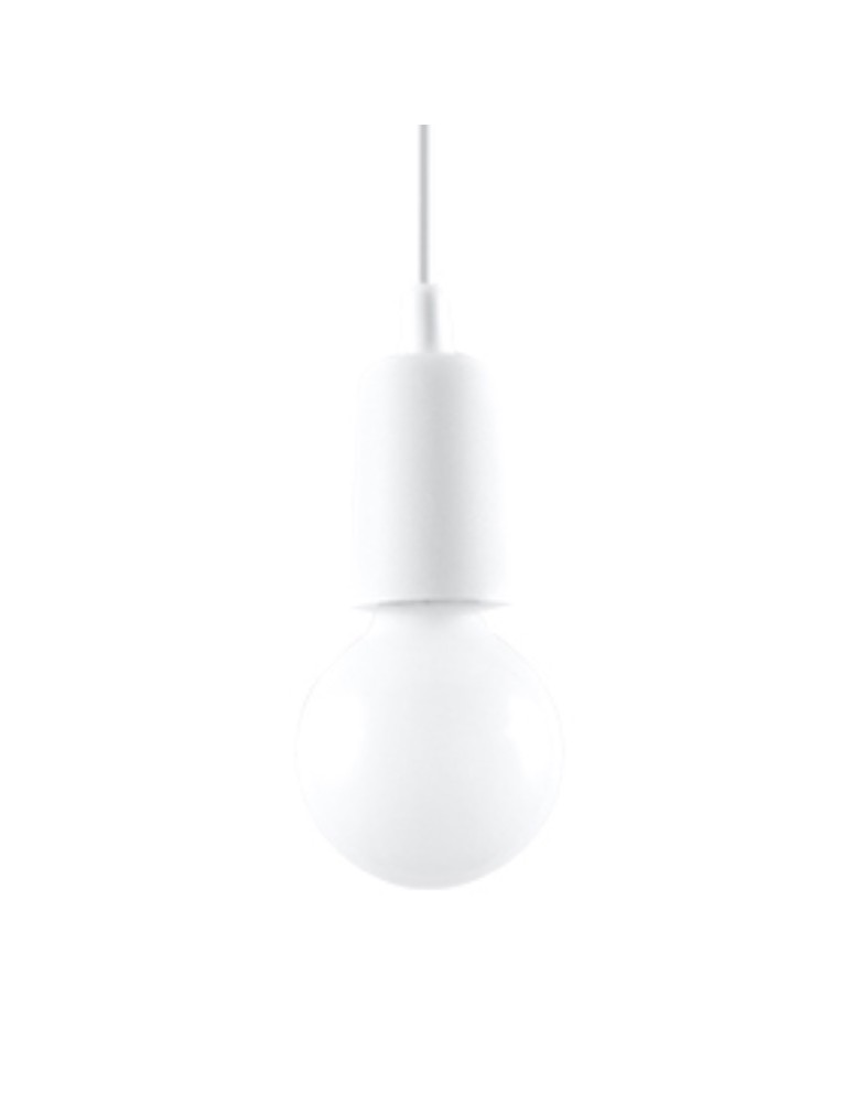 Pendant lamps - Sollux DIEGO 1 pendant lamp white SL.0569 - product kolory-swiatla.pl 1
