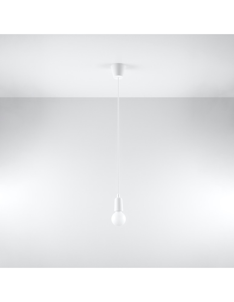 Pendant lamps - Sollux DIEGO 1 pendant lamp white SL.0569 - product kolory-swiatla.pl 2