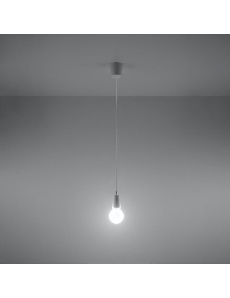 Pendant lamps - Sollux DIEGO 1 pendant lamp white SL.0569 - product kolory-swiatla.pl 3