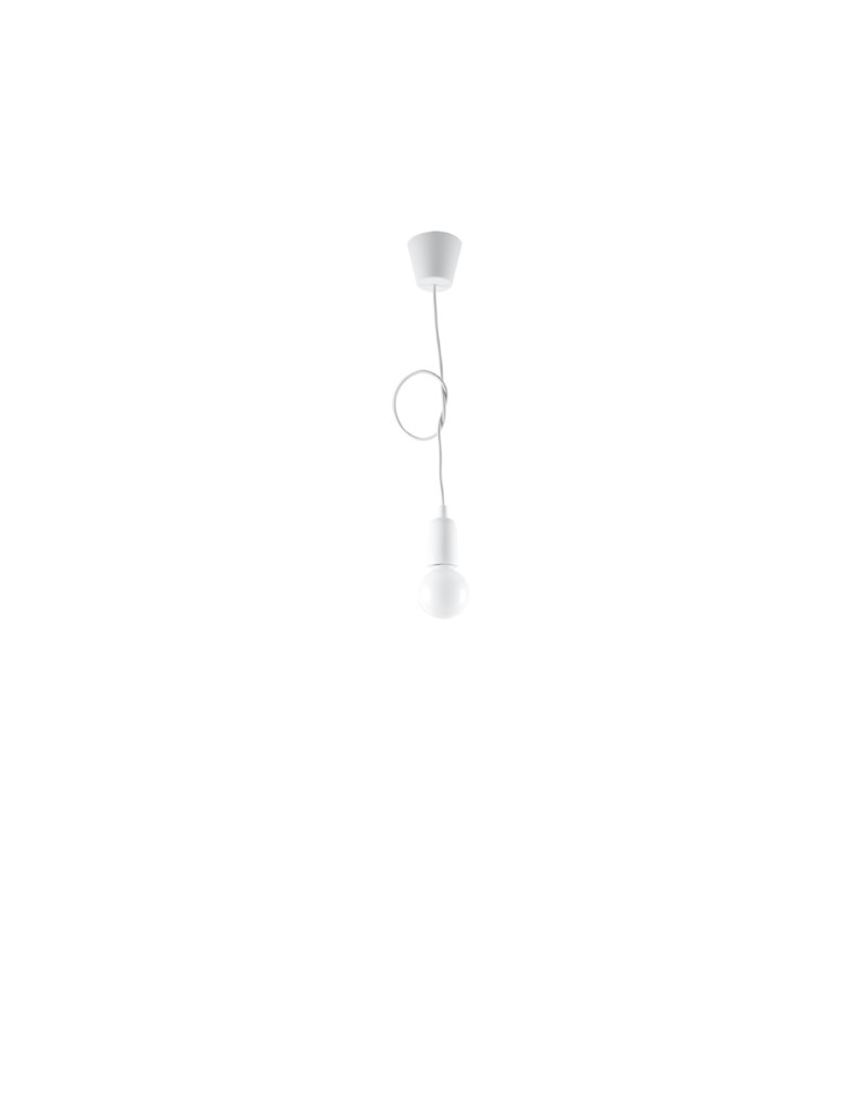 Pendant lamps - Sollux DIEGO 1 pendant lamp white SL.0569 - product kolory-swiatla.pl 4