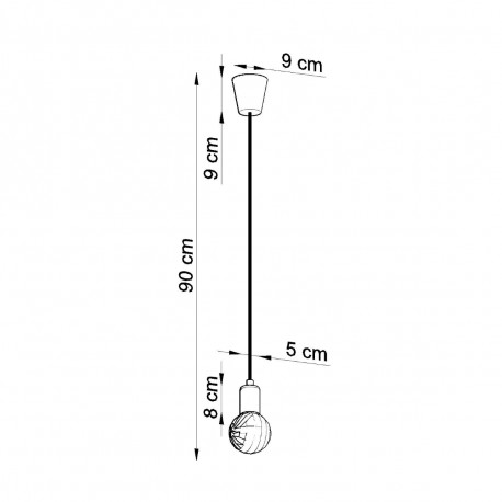 Sollux Lampa wisząca DIEGO 1 biała SL.0569