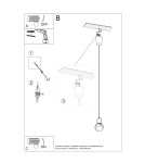 Pendant lamps - Sollux DIEGO 1 pendant lamp white SL.0569 - product 8