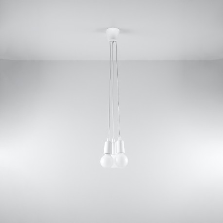 Sollux Lampa wisząca DIEGO 3 biała SL.0570