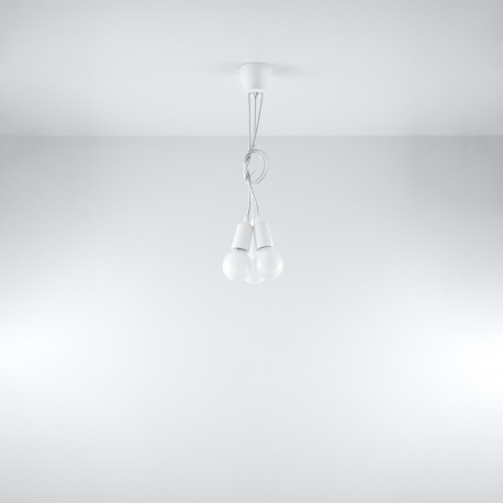 Sollux Lampa wisząca DIEGO 3 biała SL.0570