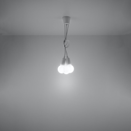 Sollux Lampa wisząca DIEGO 3 biała SL.0570