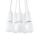 Sollux Lampa wisząca DIEGO 5 biała SL.0571