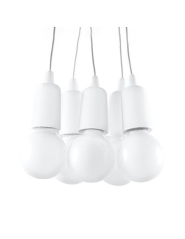 Sollux DIEGO 5 pendant lamp white SL.0571