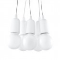 Sollux Lampa wisząca DIEGO 5 biała SL.0571