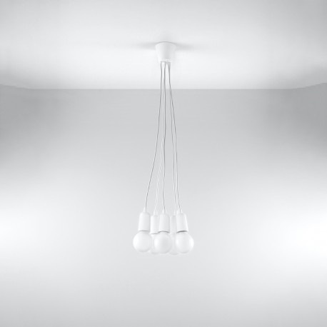 Sollux Lampa wisząca DIEGO 5 biała SL.0571