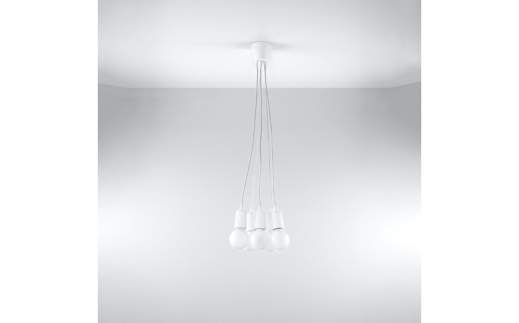 Sollux Lampa wisząca DIEGO 5 biała SL.0571