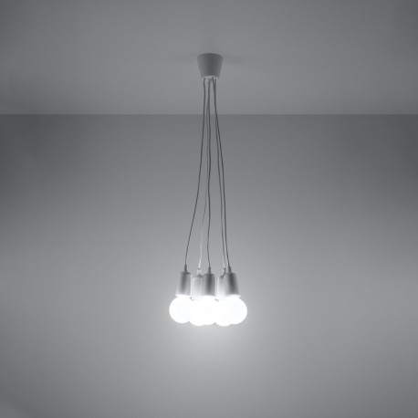 Sollux Lampa wisząca DIEGO 5 biała SL.0571