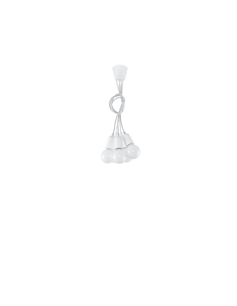 Pendant lamps - Sollux DIEGO 5 pendant lamp white SL.0571 - product kolory-swiatla.pl 4