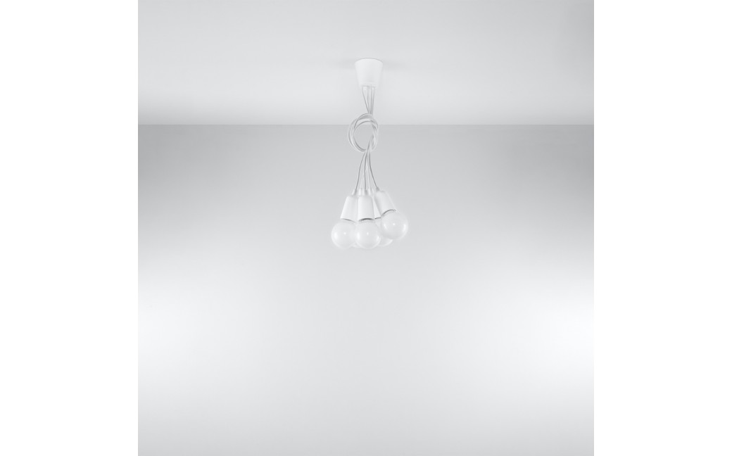 Sollux Lampa wisząca DIEGO 5 biała SL.0571