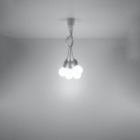 Sollux Lampa wisząca DIEGO 5 biała SL.0571