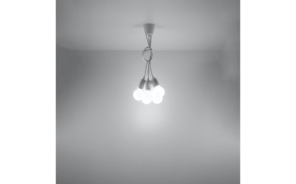Sollux Lampa wisząca DIEGO 5 biała SL.0571