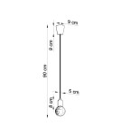 Pendant lamps - Sollux DIEGO 1 pendant lamp black SL.0572 - product 7