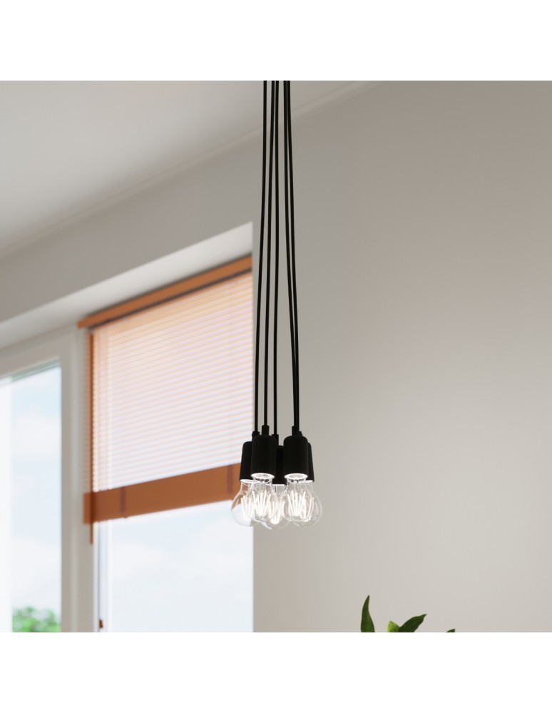Pendant lamps - Sollux DIEGO 1 pendant lamp black SL.0572 - product kolory-swiatla.pl 11