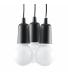 Pendant lamps - Sollux DIEGO 3 pendant lamp black SL.0573 - product 1