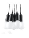 Sollux DIEGO 5 pendant lamp black SL.0574