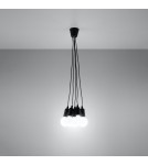 Pendant lamps - Sollux DIEGO 5 pendant lamp black SL.0574 - product 3