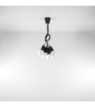 Pendant lamps - Sollux DIEGO 5 pendant lamp black SL.0574 - product 5