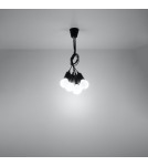 Pendant lamps - Sollux DIEGO 5 pendant lamp black SL.0574 - product 6