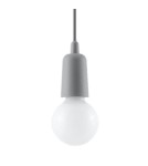 Pendant lamps - Sollux DIEGO 1 pendant lamp grey SL.0575 - product 1