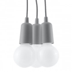 Sollux Lampa wisząca DIEGO 3 szara SL.0576