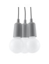 Sollux DIEGO 3 grey pendant lamp SL.0576