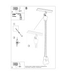 Pendant lamps - Sollux DIEGO 3 grey pendant lamp SL.0576 - product 8