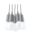 Sollux Lampa wisząca DIEGO 5 szara SL.0577