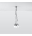 Pendant lamps - Sollux DIEGO 5 pendant lamp grey SL.0577 - product 2