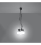 Pendant lamps - Sollux DIEGO 5 pendant lamp grey SL.0577 - product 3