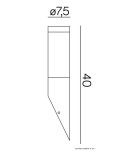 Outdoor wall lamps - SU-MA Inox Black ST 021 BL Wall lamp. - product 2