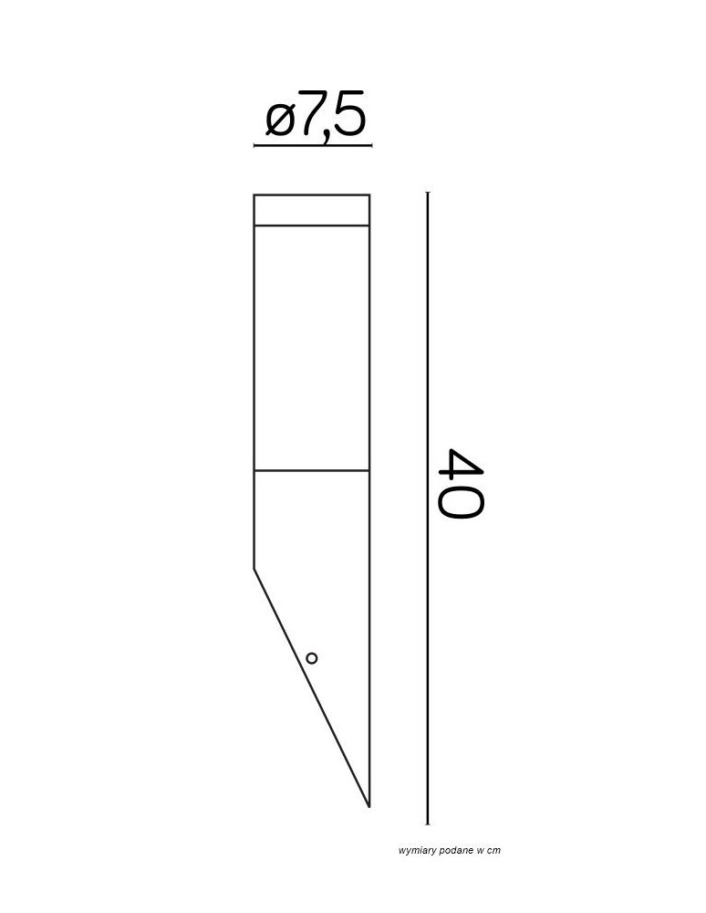Outdoor wall lamps - SU-MA Inox Black ST 021 BL Wall lamp. - product kolory-swiatla.pl 2