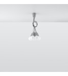 Pendant lamps - Sollux DIEGO 5 pendant lamp grey SL.0577 - product 5