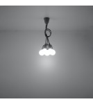 Pendant lamps - Sollux DIEGO 5 pendant lamp grey SL.0577 - product 6