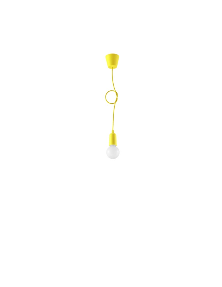 Pendant lamps - Sollux DIEGO 1 yellow pendant lamp SL.0578 - product kolory-swiatla.pl 4