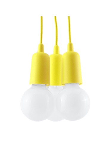 Sollux DIEGO 3 yellow pendant lamp SL.0579