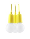 Sollux Lampa wisząca DIEGO 3 żółta SL.0579