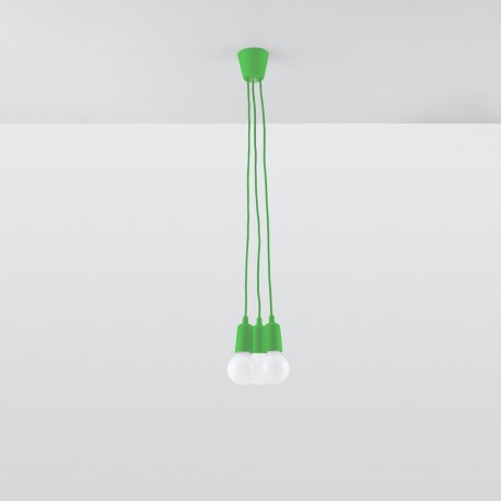 Sollux Lampa wisząca DIEGO 3 zielony SL.0582