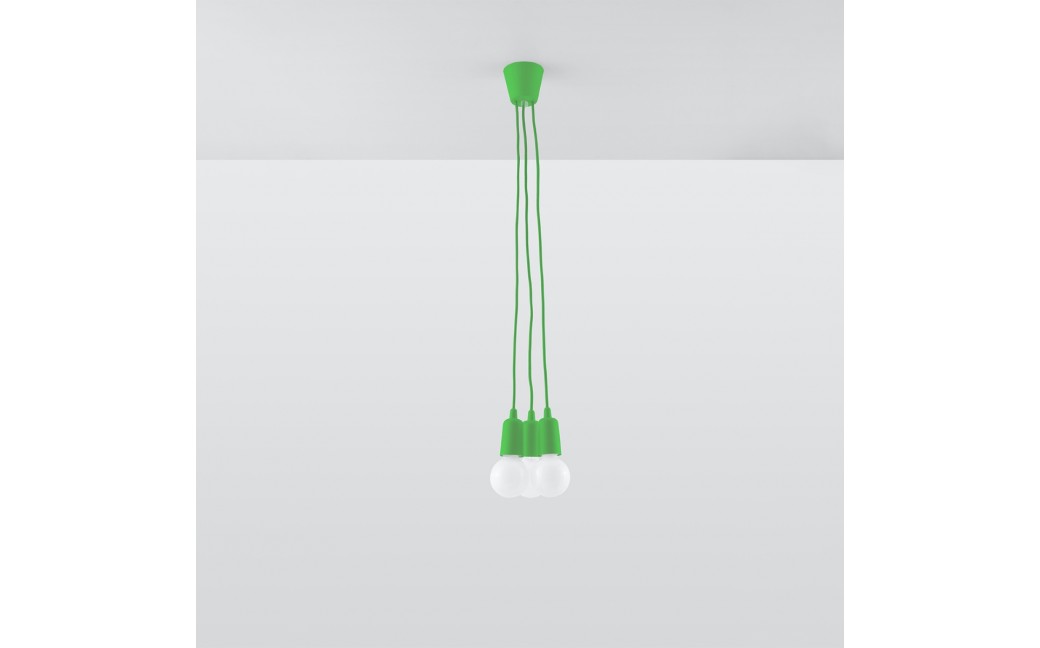 Sollux Lampa wisząca DIEGO 3 zielony SL.0582