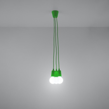 Sollux Lampa wisząca DIEGO 3 zielony SL.0582
