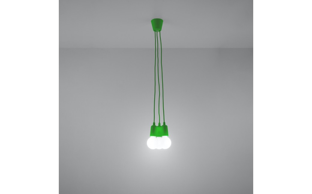 Sollux Lampa wisząca DIEGO 3 zielony SL.0582