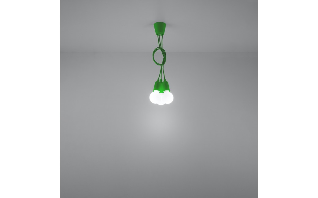 Sollux Lampa wisząca DIEGO 3 zielony SL.0582