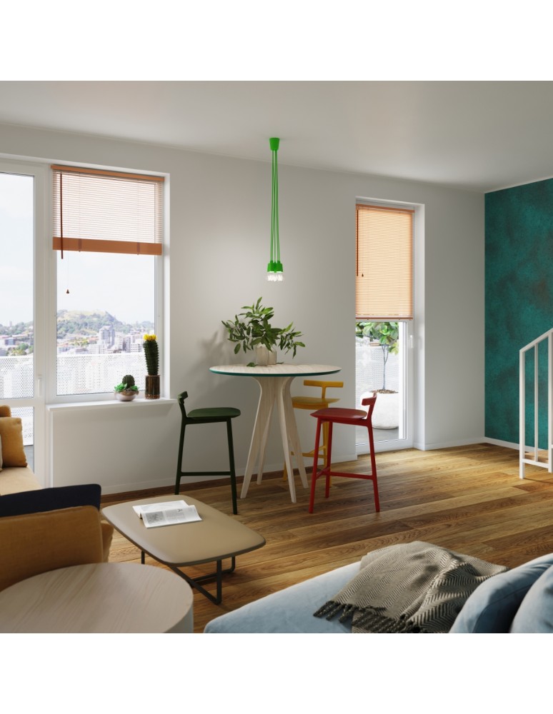 Pendant lamps - Sollux DIEGO 3 pendant lamp green SL.0582 - product kolory-swiatla.pl 10