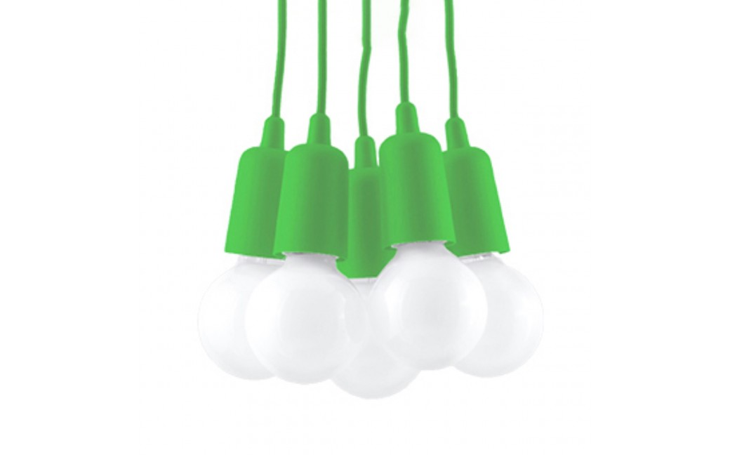 Sollux Lampa wisząca DIEGO 5 zielony SL.0583