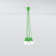 Sollux Lampa wisząca DIEGO 5 zielony SL.0583