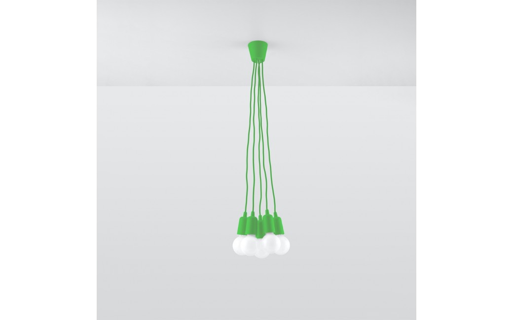 Sollux Lampa wisząca DIEGO 5 zielony SL.0583