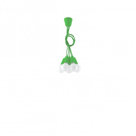 Sollux Lampa wisząca DIEGO 5 zielony SL.0583